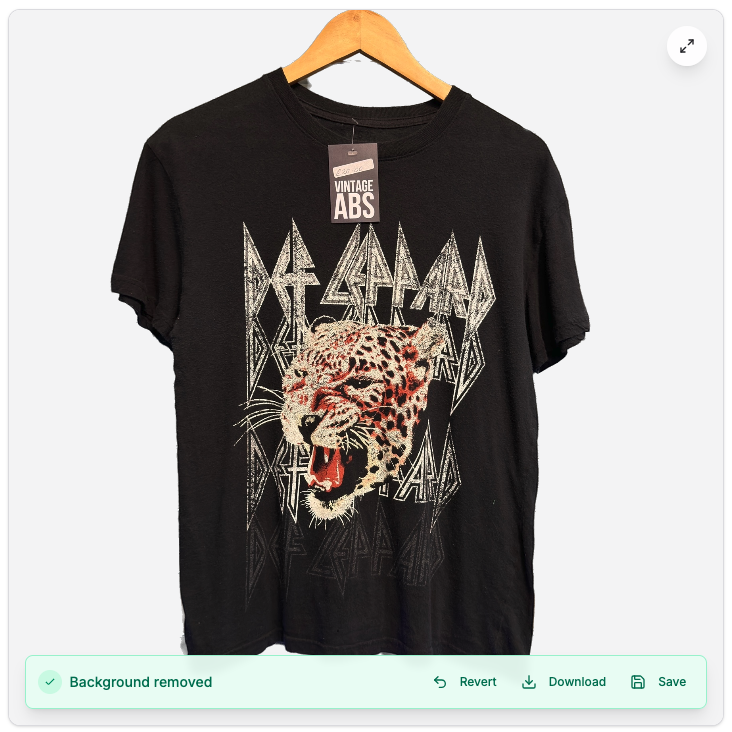 After - T-shirt with clean white background